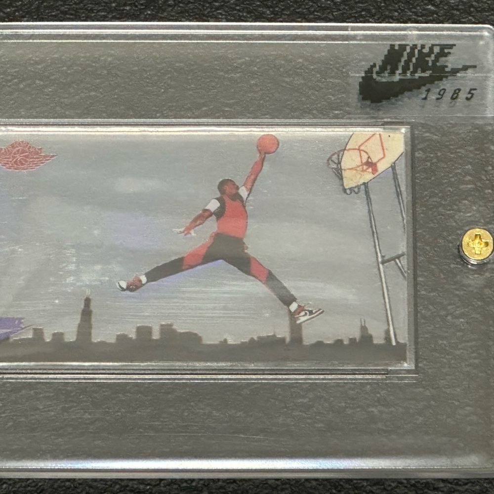 1985 Michael Jordan  Nike promo Silver Refractor Tobacco